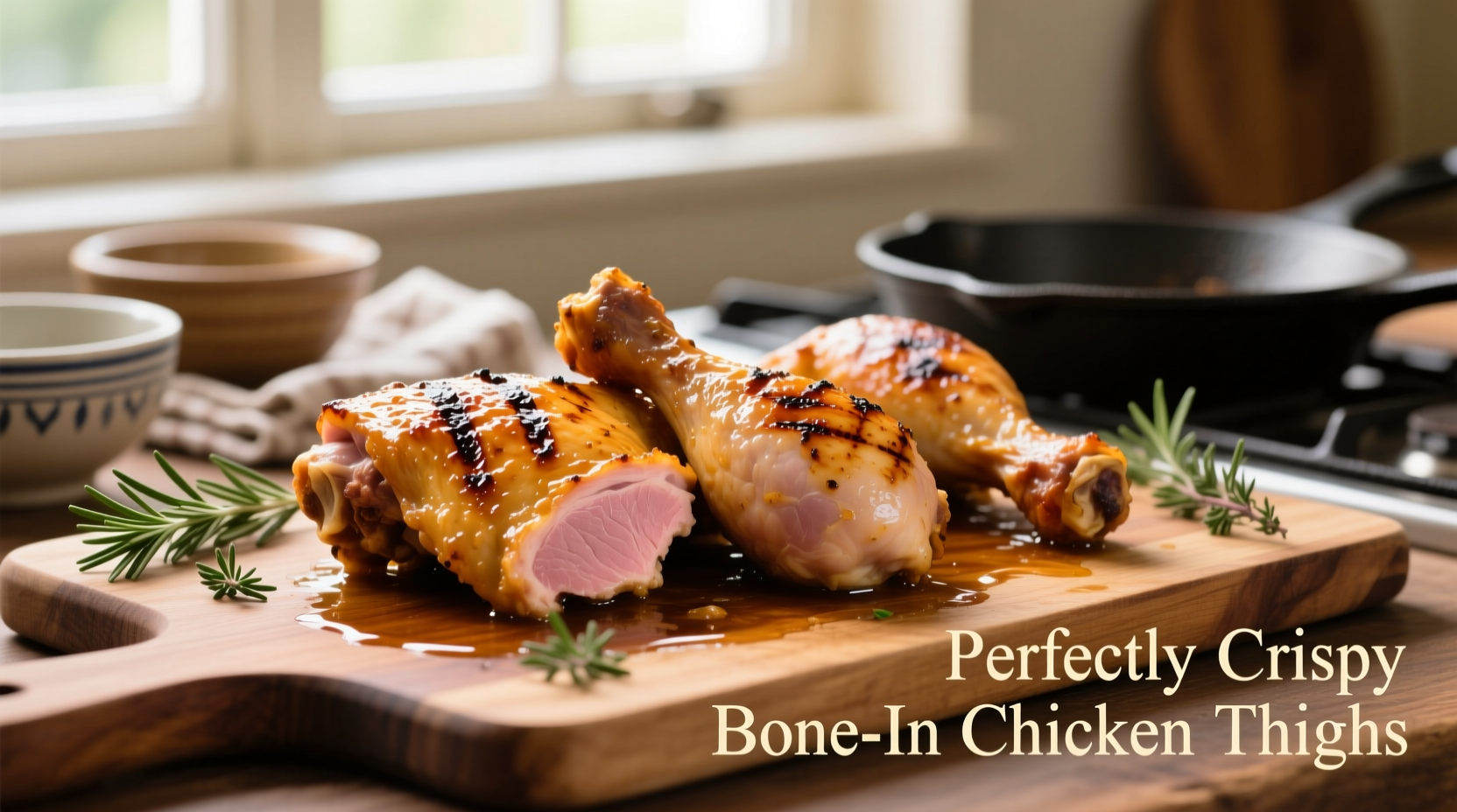 how to cook bone in chicken thighs