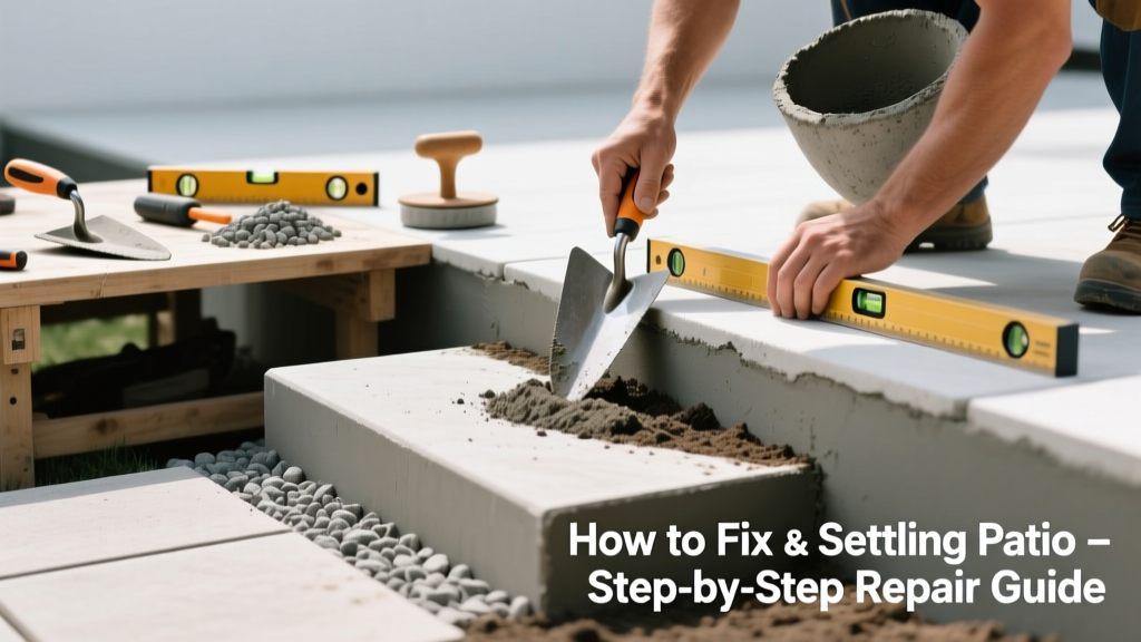 How to Fix a Settling Patio: Step-by-Step Repair Guide