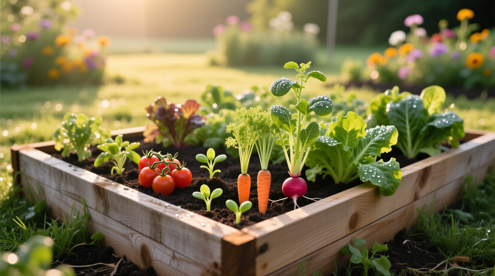 short season raised bed plants