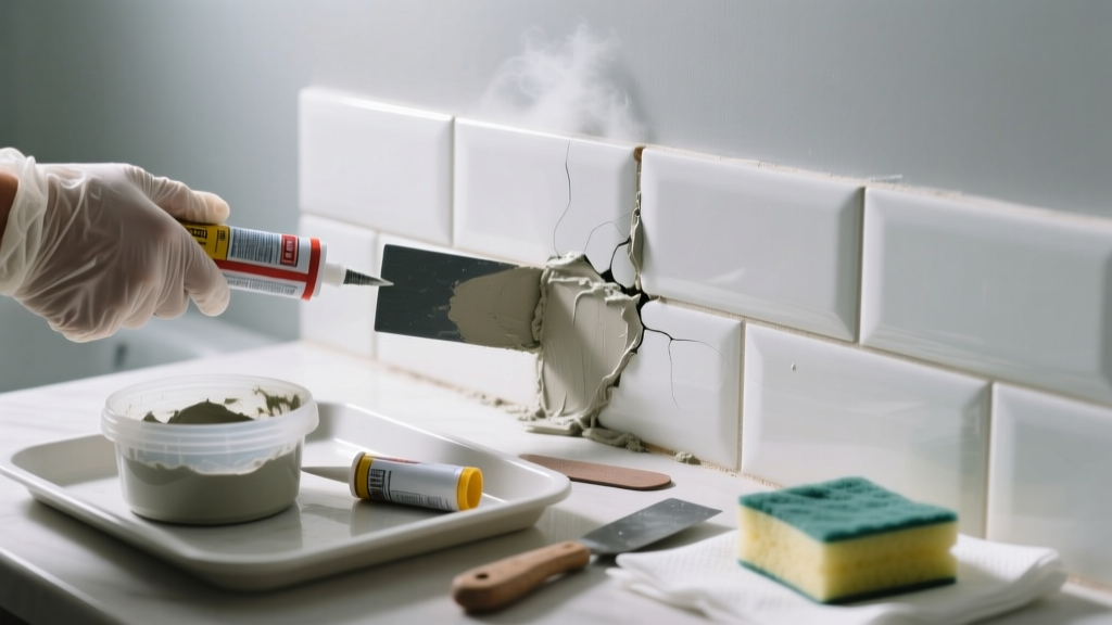Fixing Cracked Tile Grout in the Bathroom