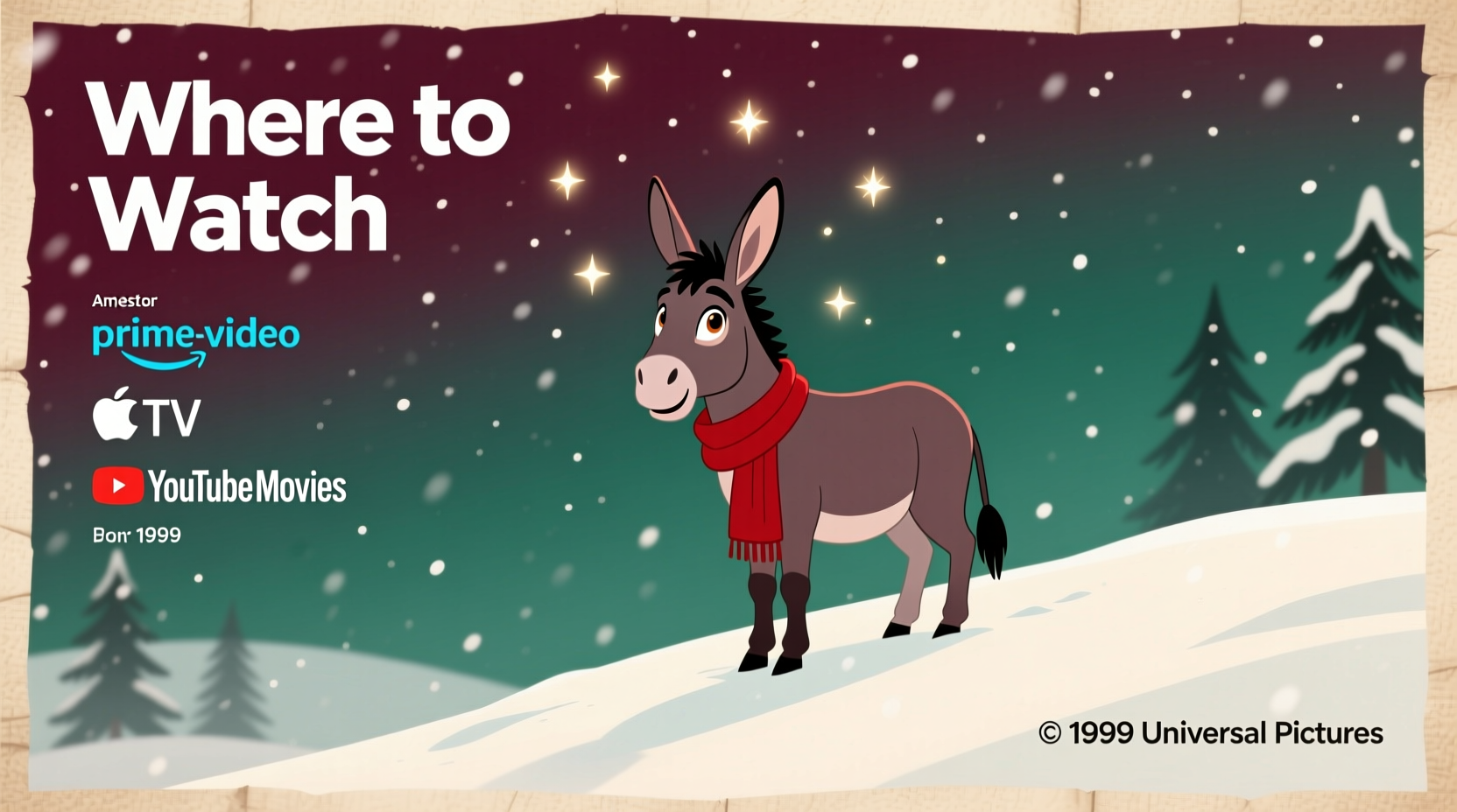 where to watch nestor the long eared christmas donkey