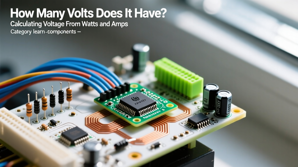 How Many Volts Does It Have? Calculating Voltage From Watts and Amps