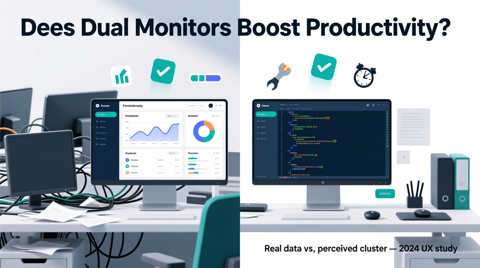 does using two monitors actually boost productivity or just clutter your desk