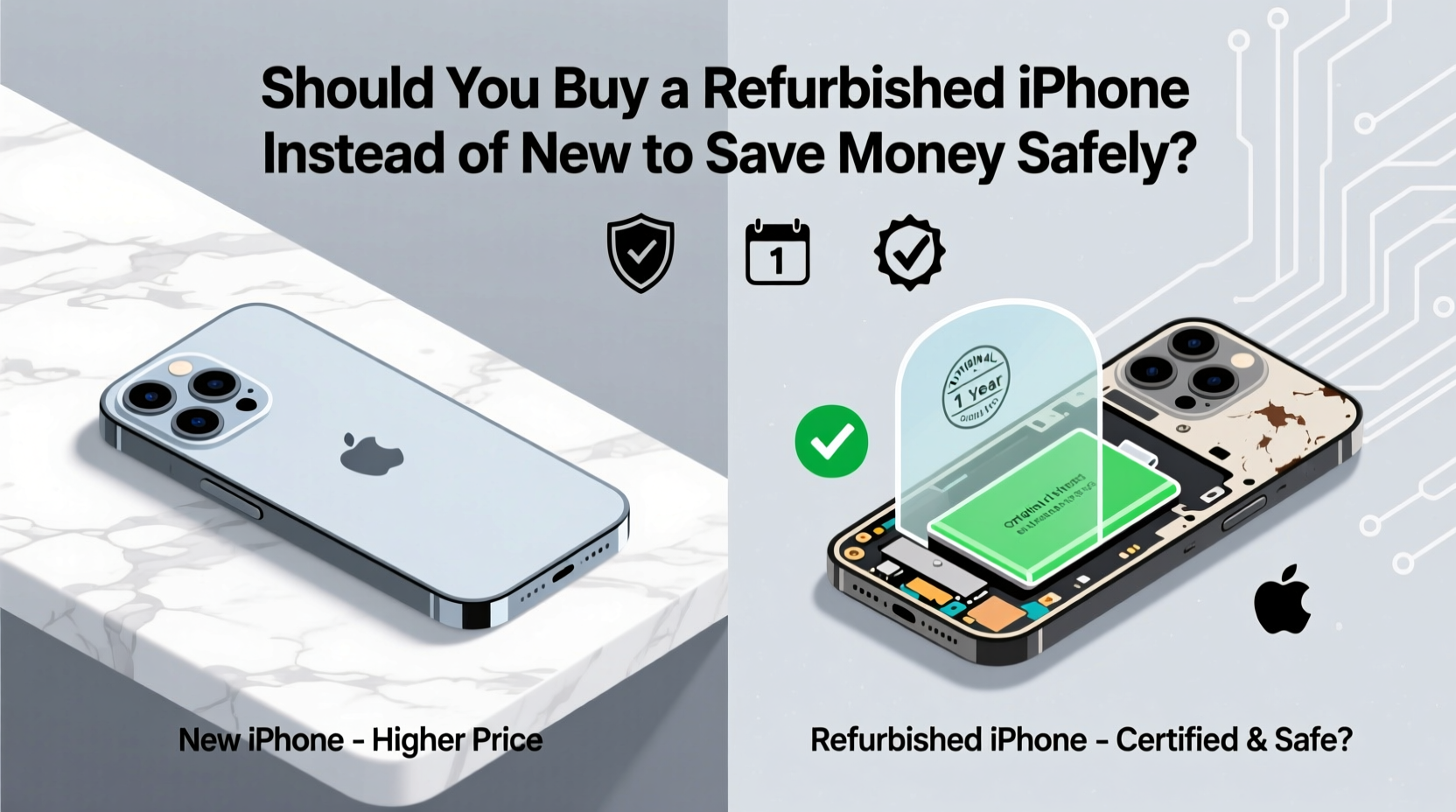 should you buy a refurbished iphone instead of new to save money safely