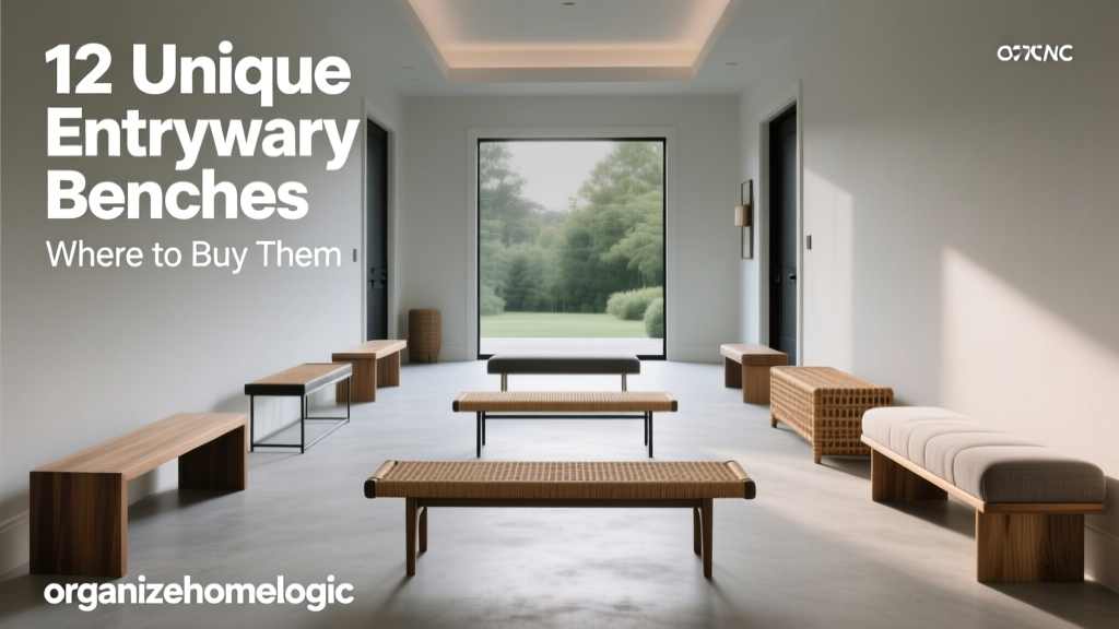 12 Unique Entryway Benches: Where to Buy Them
