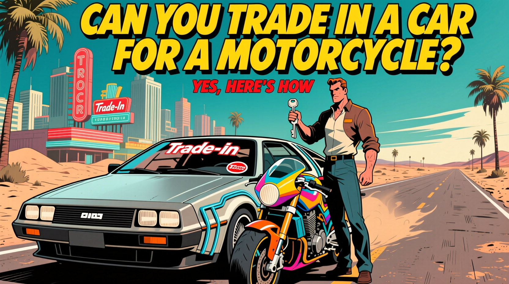 can you trade in a car for a motorcycle