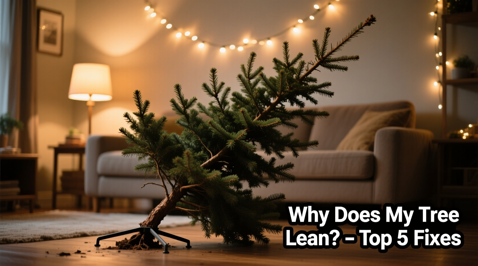 why does the top of my christmas tree always lean troubleshooting tips