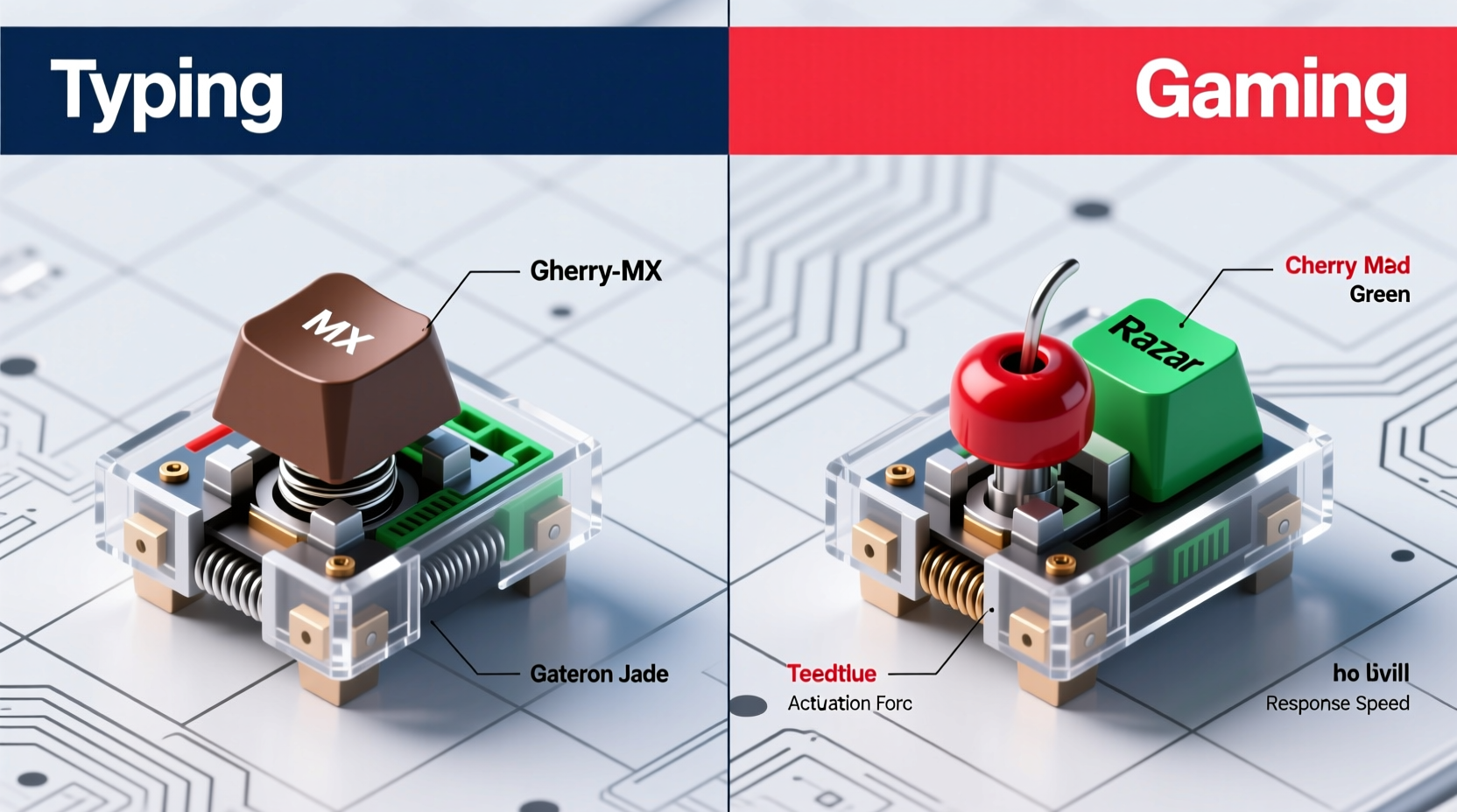 mechanical keyboard switches explained which type suits typing vs gaming best