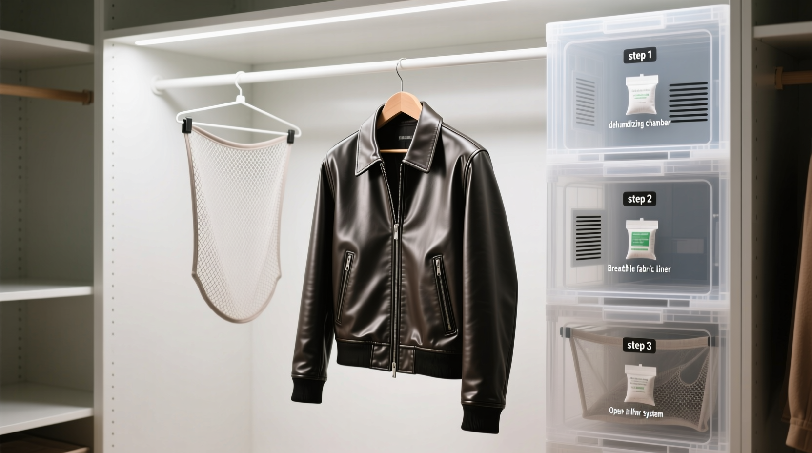 leather jacket storage in humidity