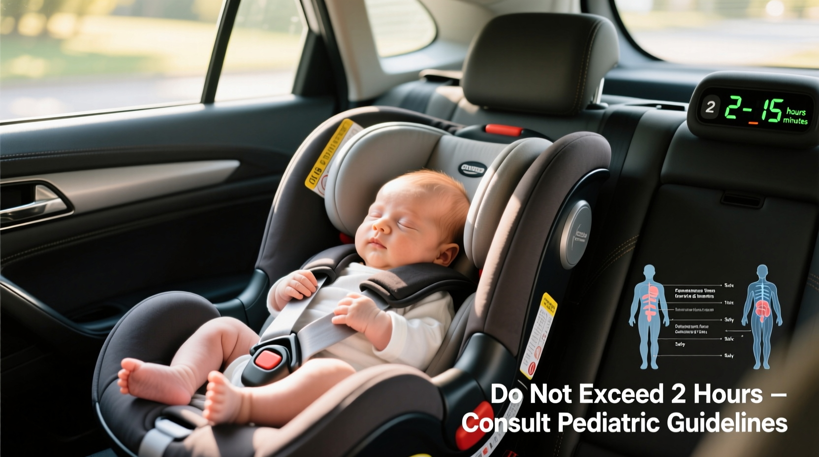 how long can infant stay in infant car seat