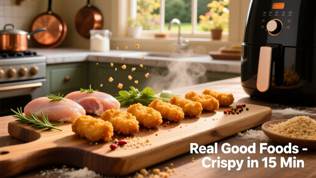 Crispy Real Good Foods Nuggets in Air Fryer