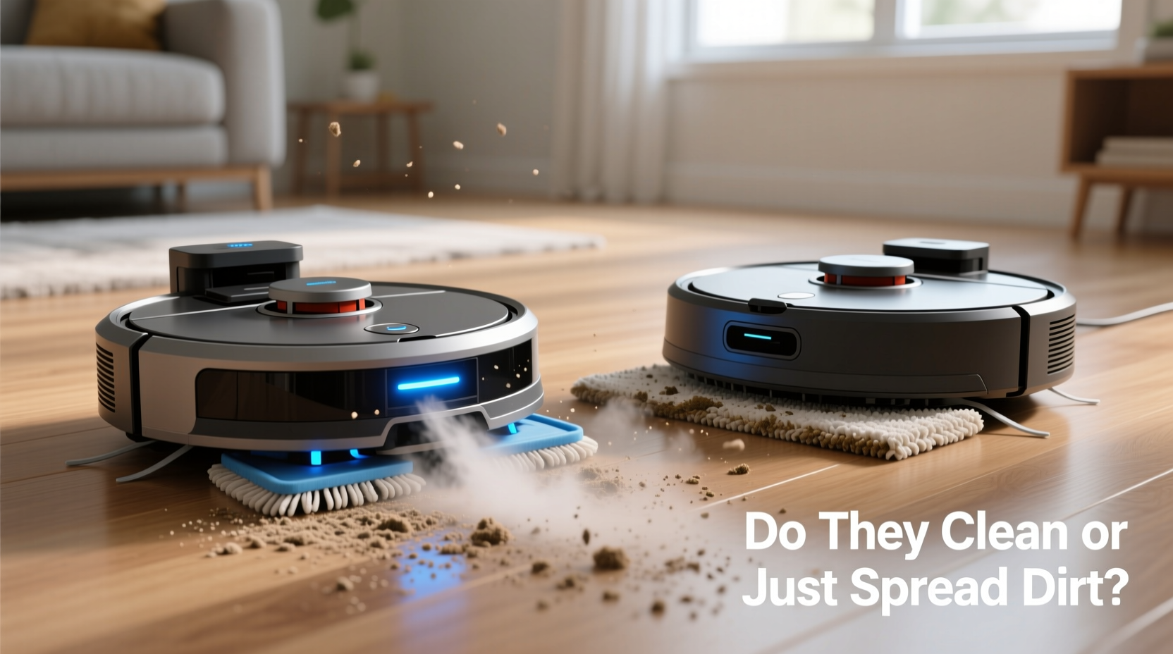 robot vacuums with mop function do they actually clean or just spread dirt