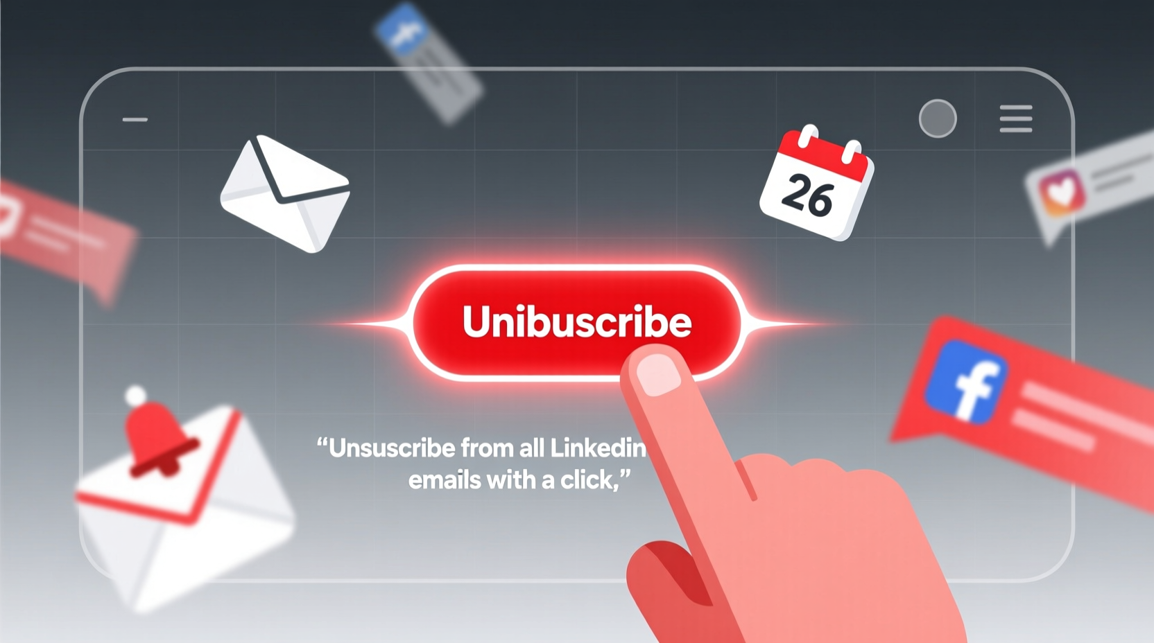 unsubscribe from all linkedin emails with a click