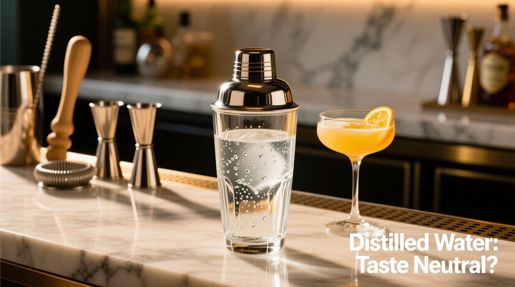 distilled water in cocktails does it make a noticeable taste difference