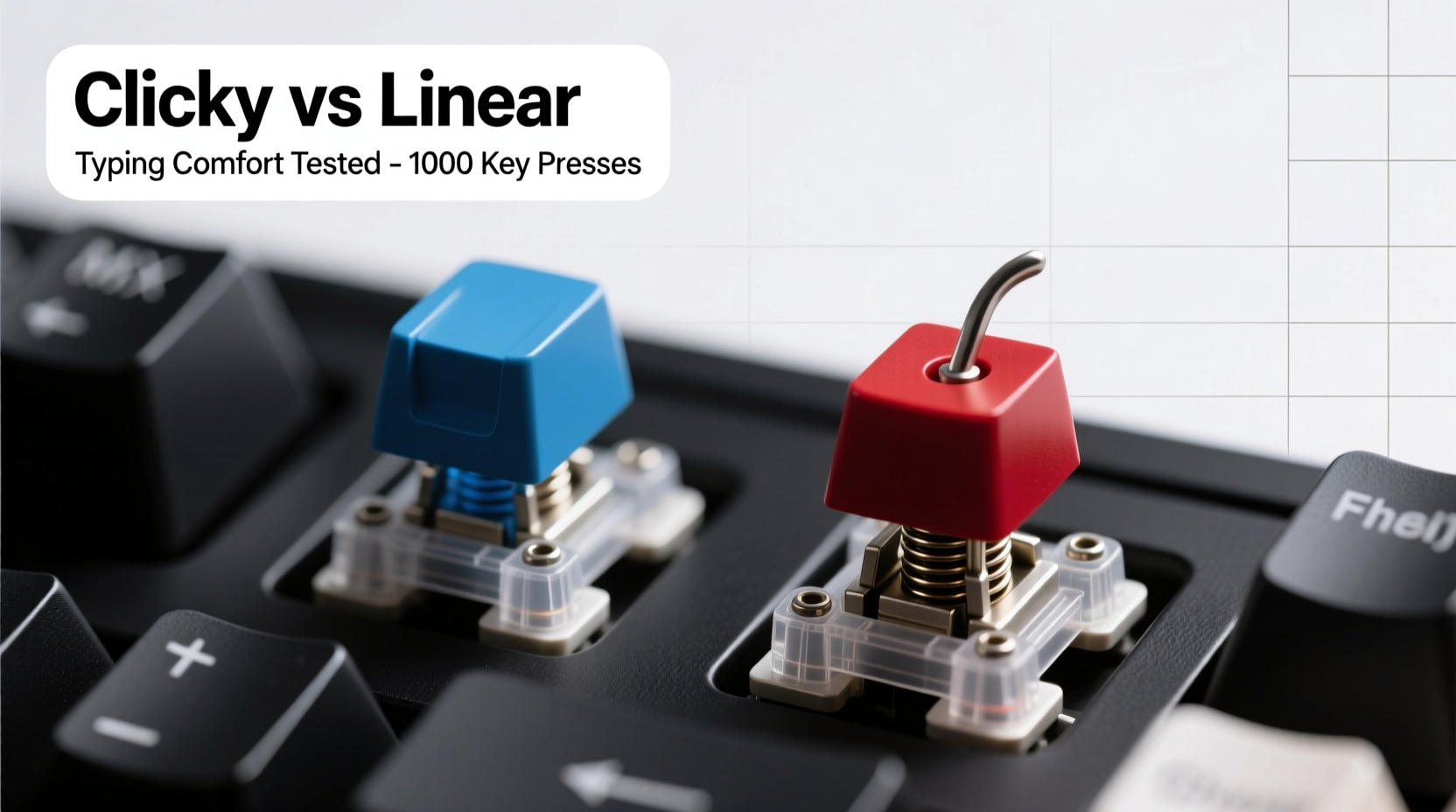 mechanical keyboard clicky vs linear switches typing comfort tested