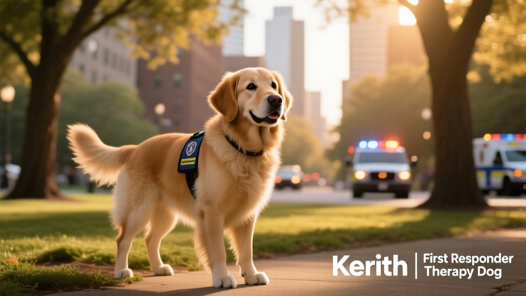 Kerith the First Responder Therapy Dog Is Warming Hearts Wherever She Goes
