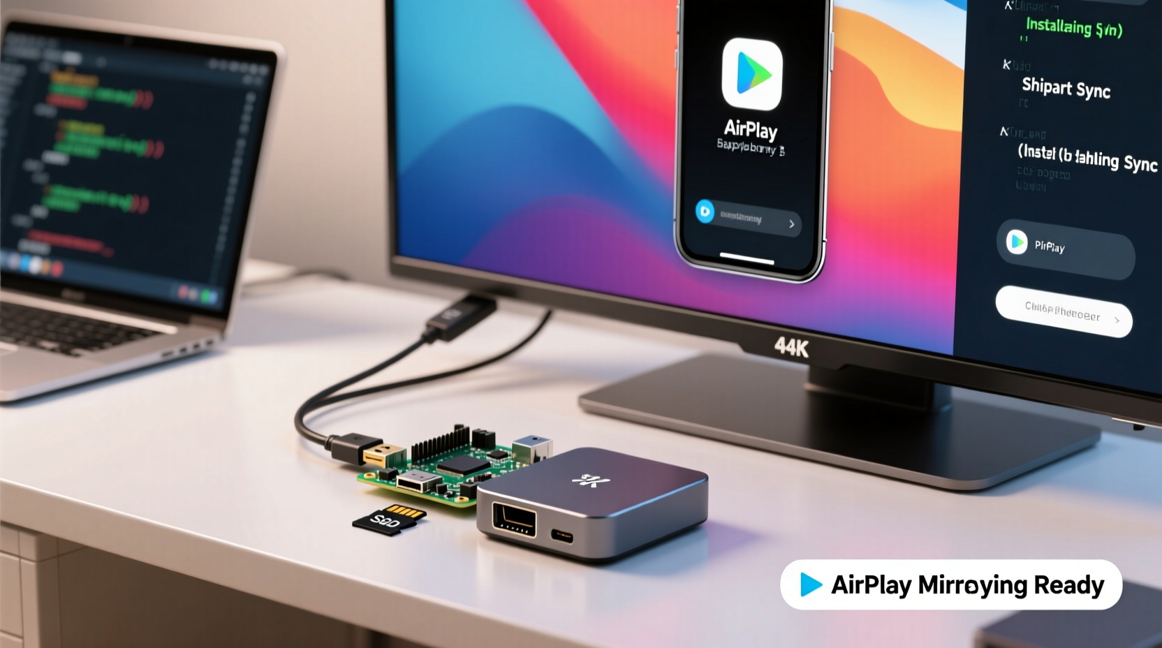 add airplay mirroring to any tv with a raspberry pi