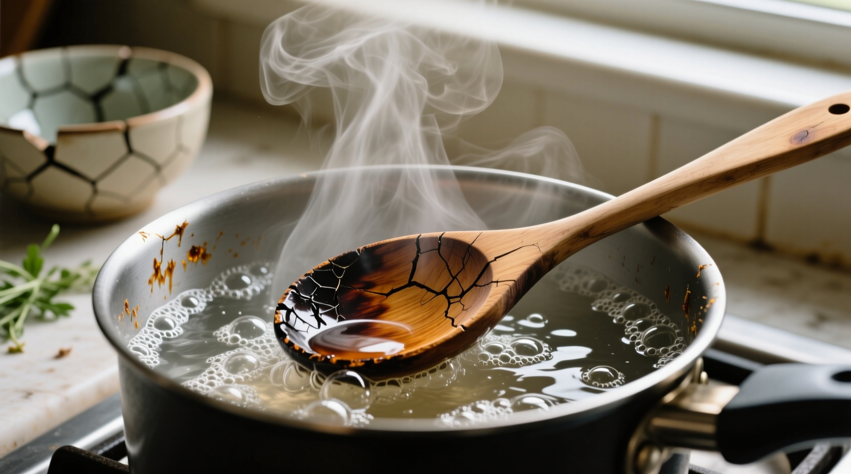 why you actually shouldnt boil your wooden spoons