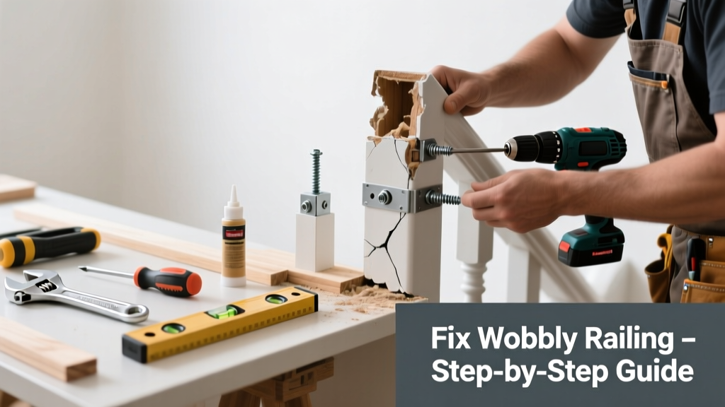 How to Fix a Wobbly Stair Railing Safely and Permanently