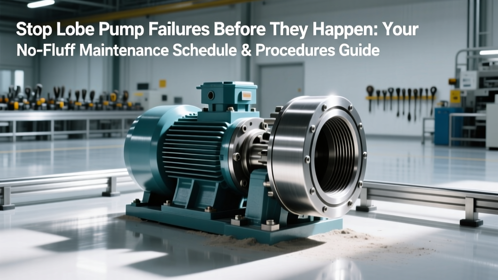 Lobe Pump Maintenance Guide: ISO/API-Compliant Schedules