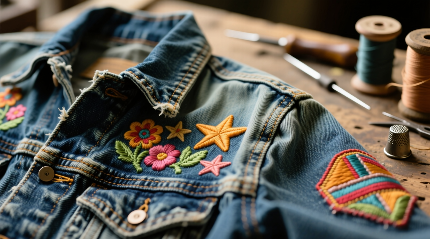 how to clean a vintage denim jacket safely