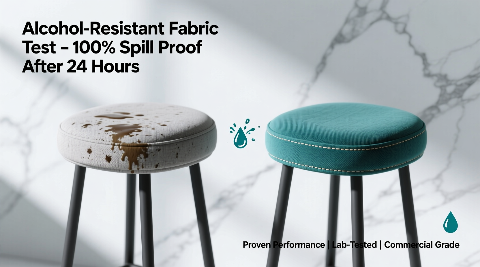 are alcohol-resistant fabrics worth investing in for bar stools