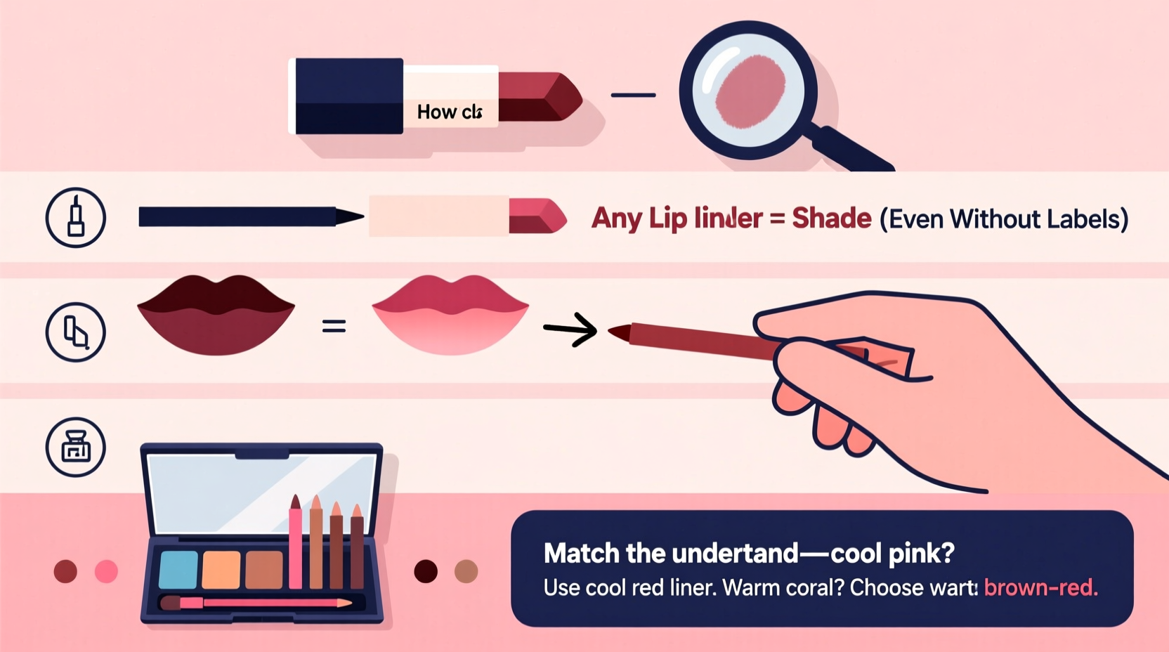 how to match lip liner to any lipstick shade even without labels
