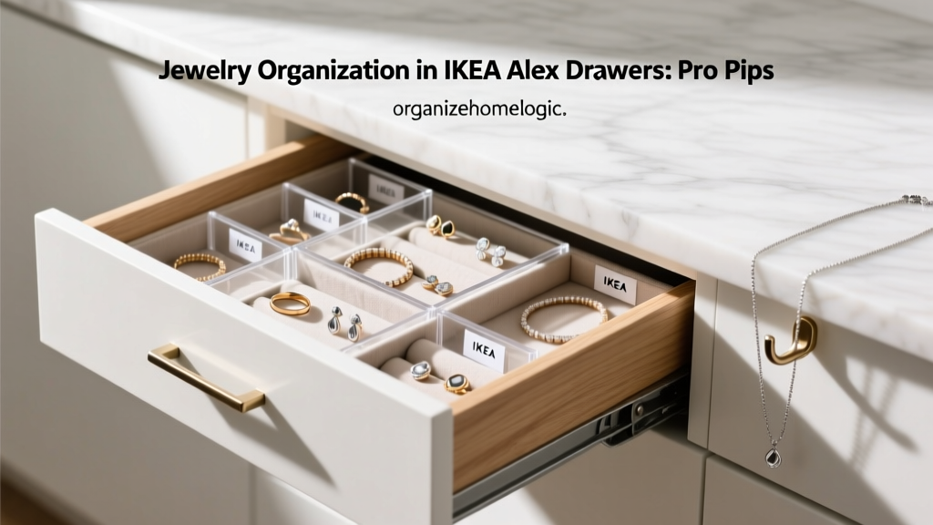 Jewelry Organization in IKEA Alex Drawers: Pro Tips