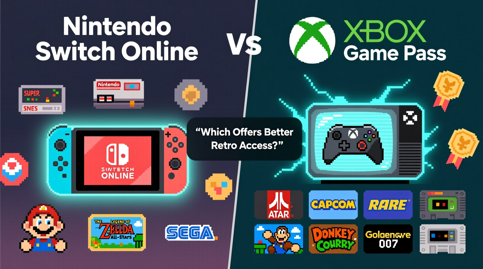 nintendo switch online vs xbox game pass which offers better retro access