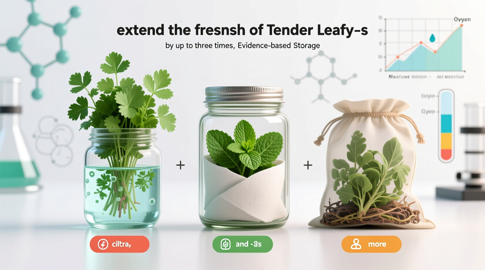 Kitchen Hacks Tips: Store Fresh Herbs 3x Longer