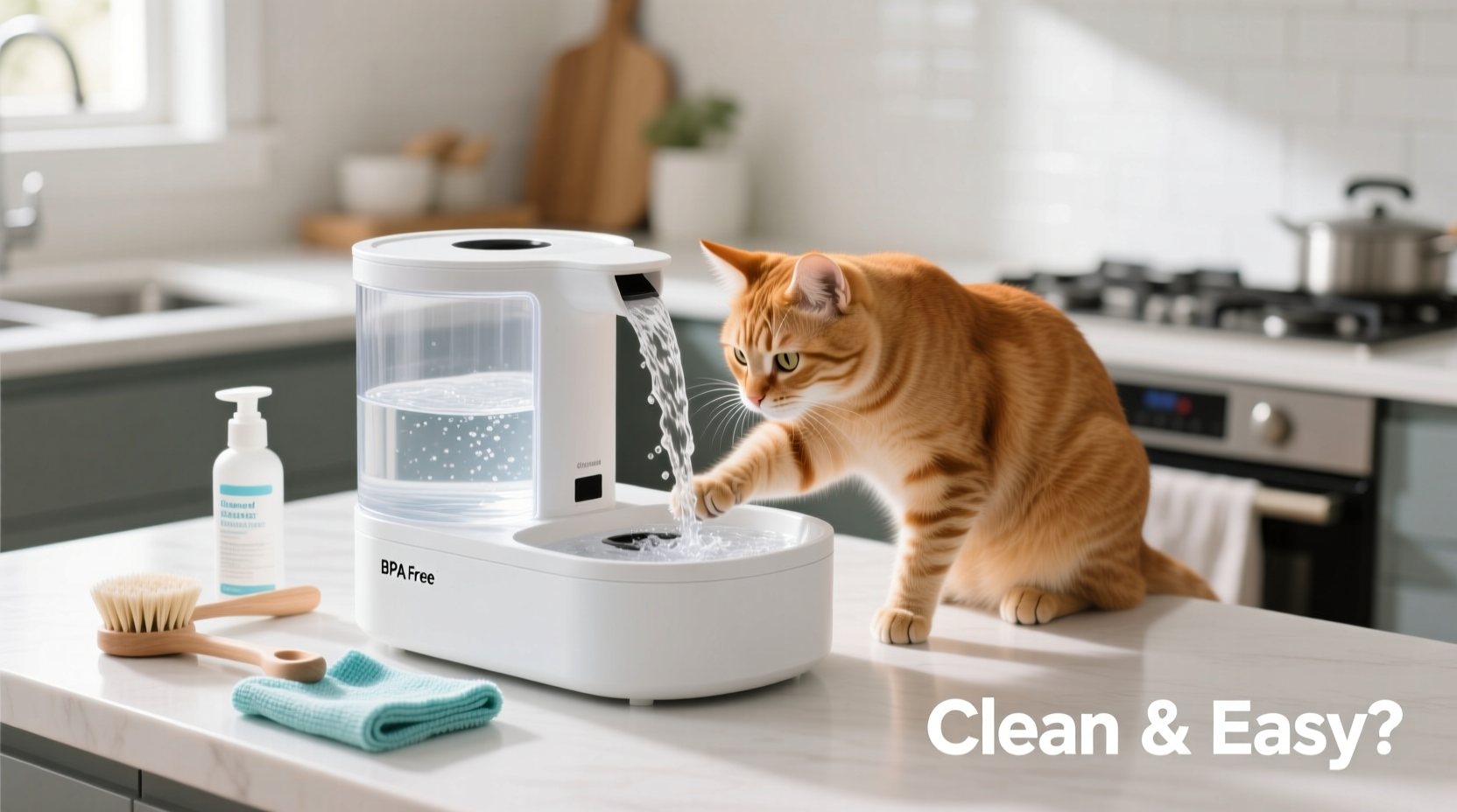 are cat water fountains worth it or do they just get slimy and hard to clean