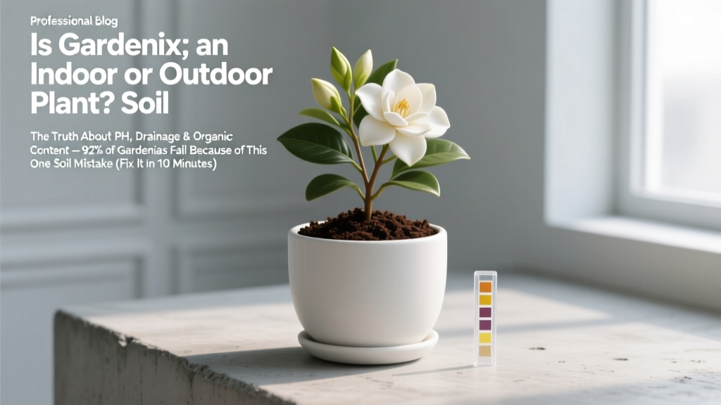 Gardenia Soil Mix: pH, Drainage & Organic Fix (2026)