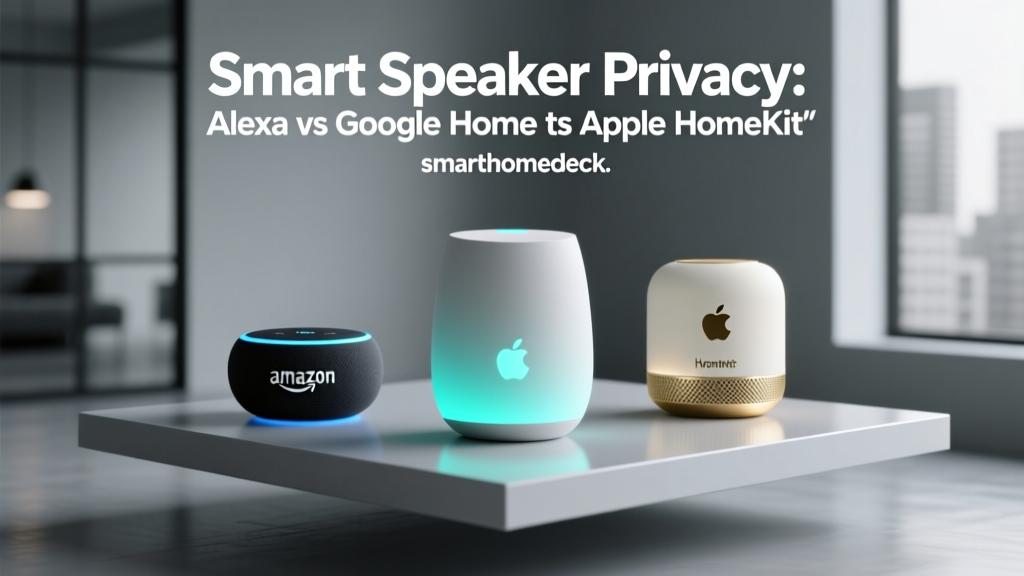 Smart Speaker Privacy: Alexa vs Google Home vs Apple HomeKit