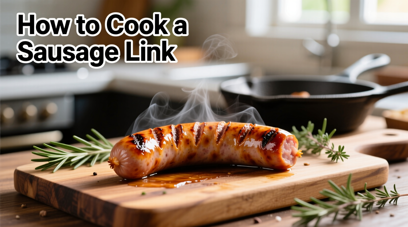 how to cook a link of sausage