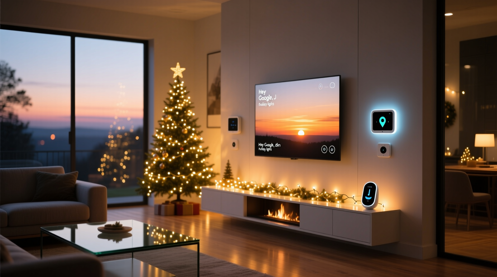 how to integrate christmas lights into a smart home routine that adjusts based on sunset time
