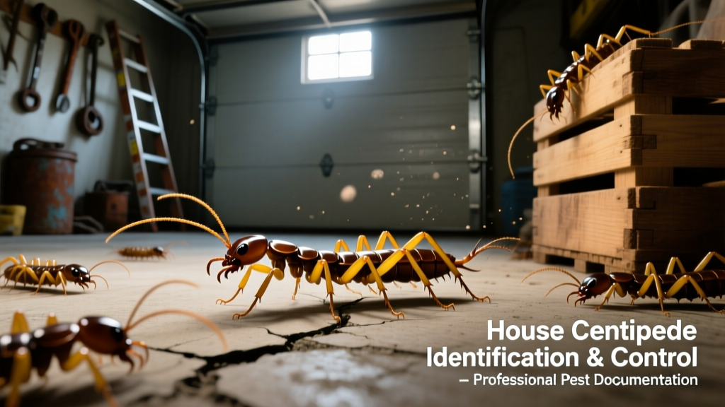 House Centipedes in the Garage: Identification & Control