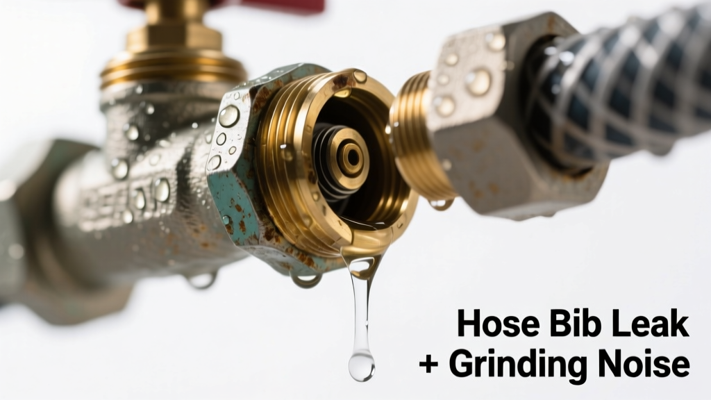 Hose Bib Leaking with Grinding Noise: Quick Diagnosis