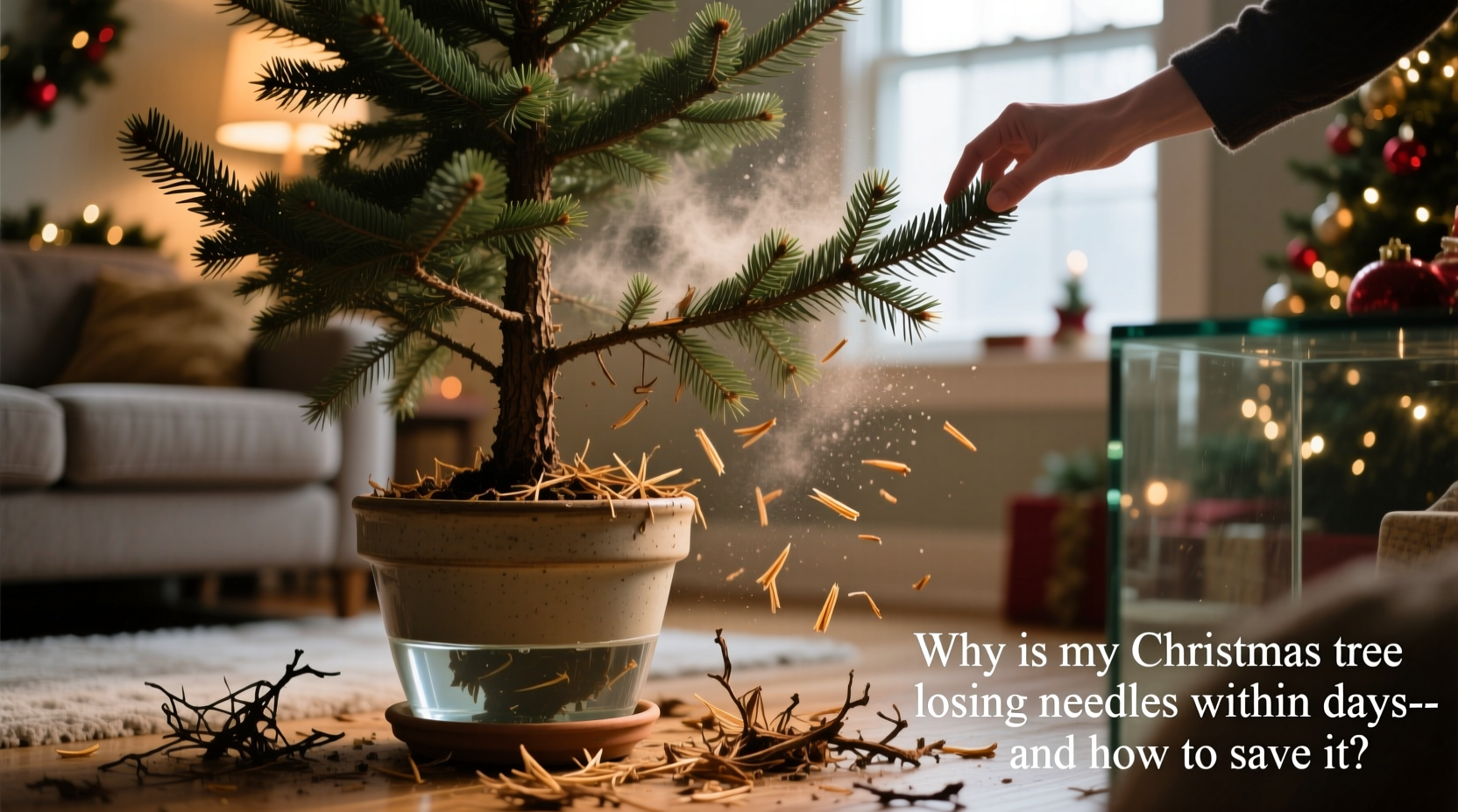 why is my christmas tree losing needles within days and how to save it