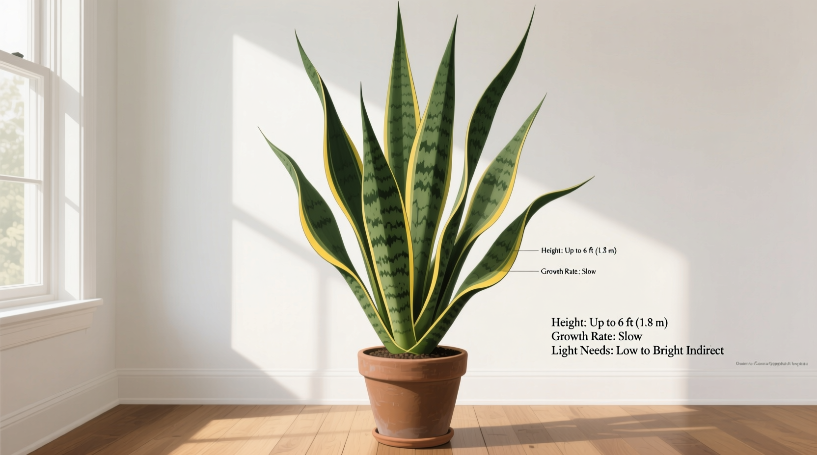 Snake Plant Height Guide: 6 Sizes | TheHomeSprouts