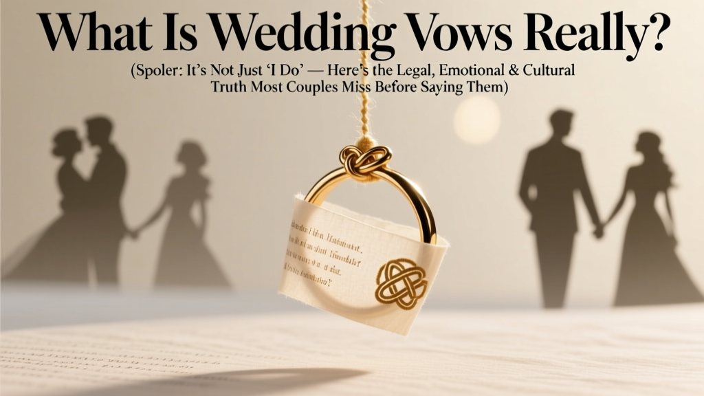 Wedding Vows Explained: Legal, Emotional & Cultural Truth