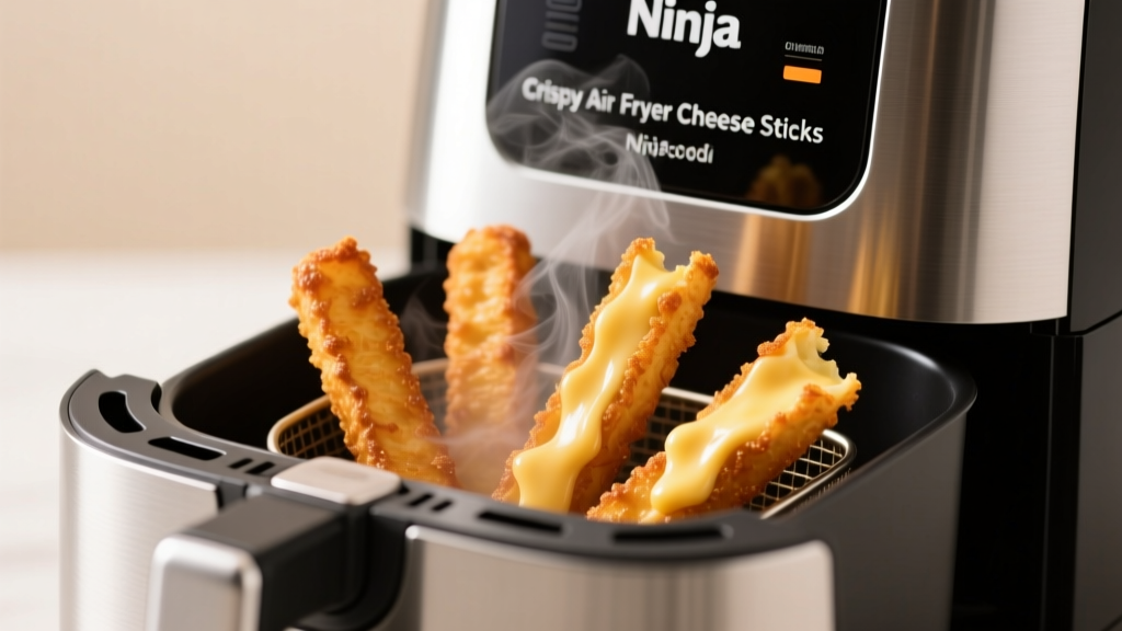 Crispy Air Fryer Cheese Sticks in Ninja Foodi