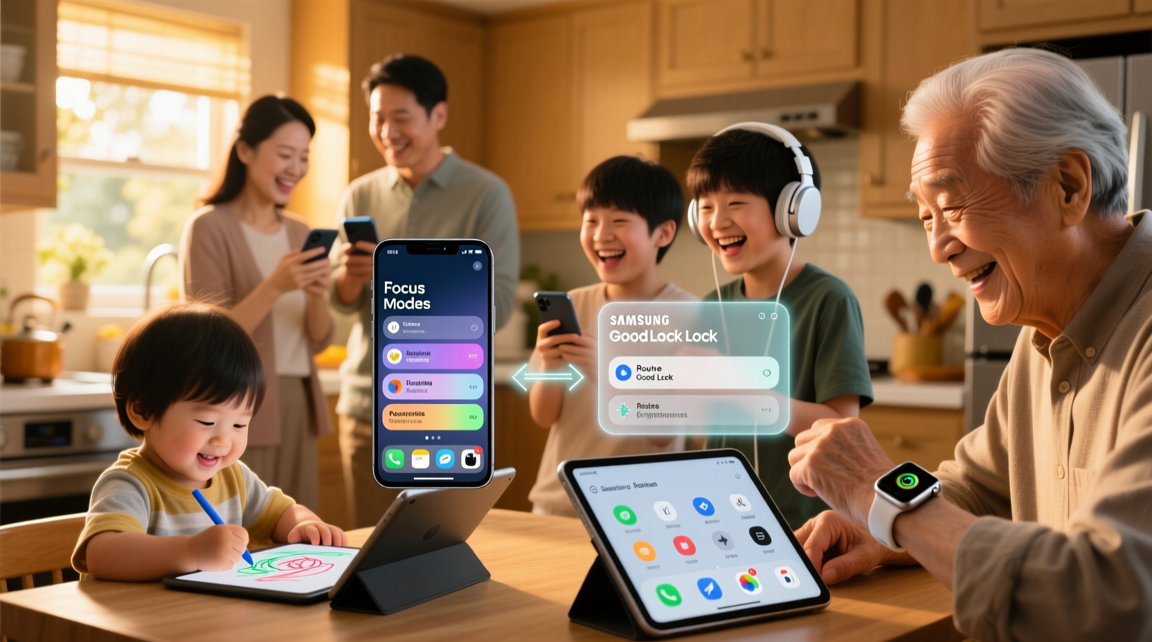 iPhone Focus vs Samsung Routines: Family Scheduling