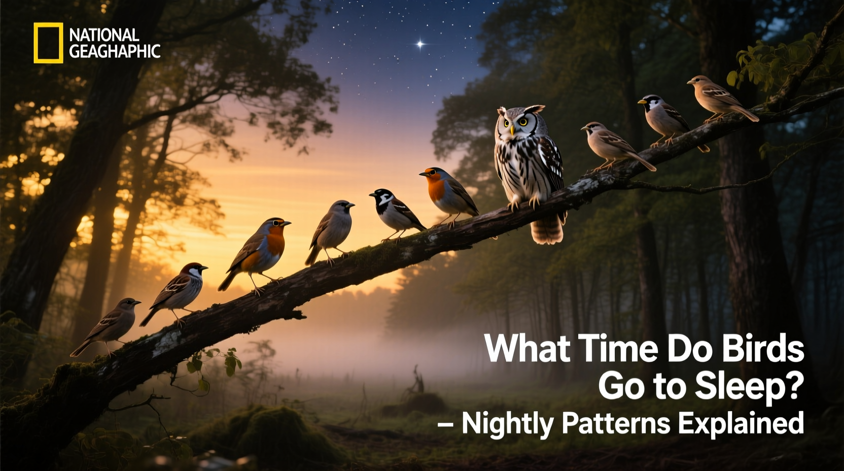 what time does birds go to sleep