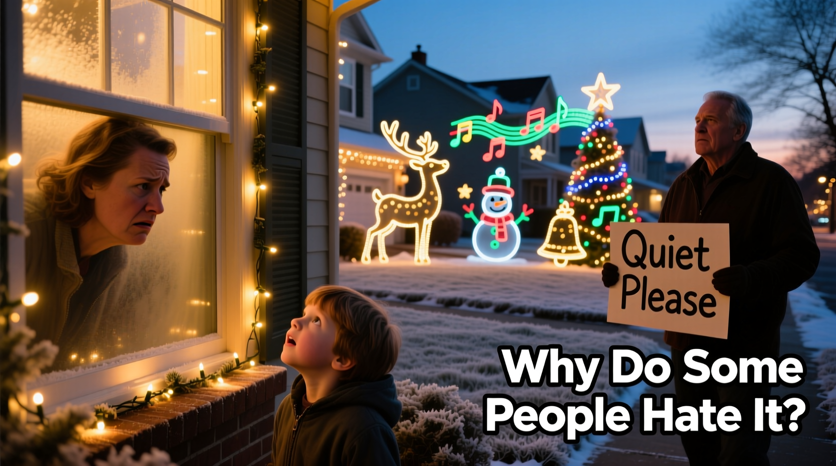 why do some people hate synchronized music christmas light displays