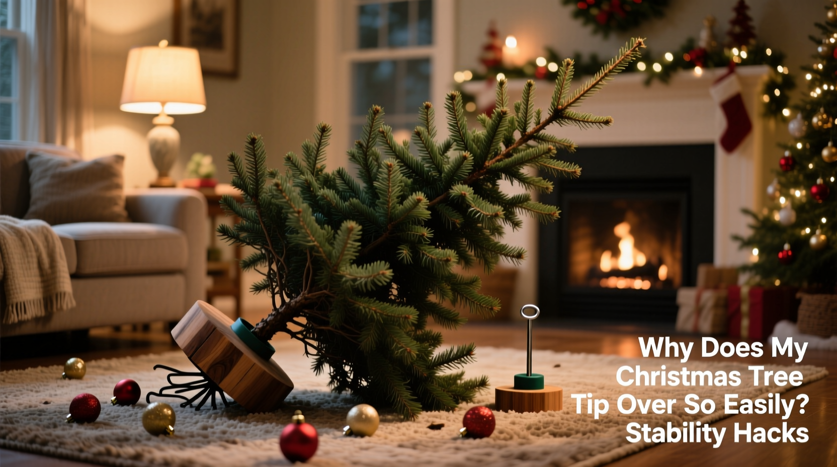 why does my christmas tree tip over so easily stability hacks