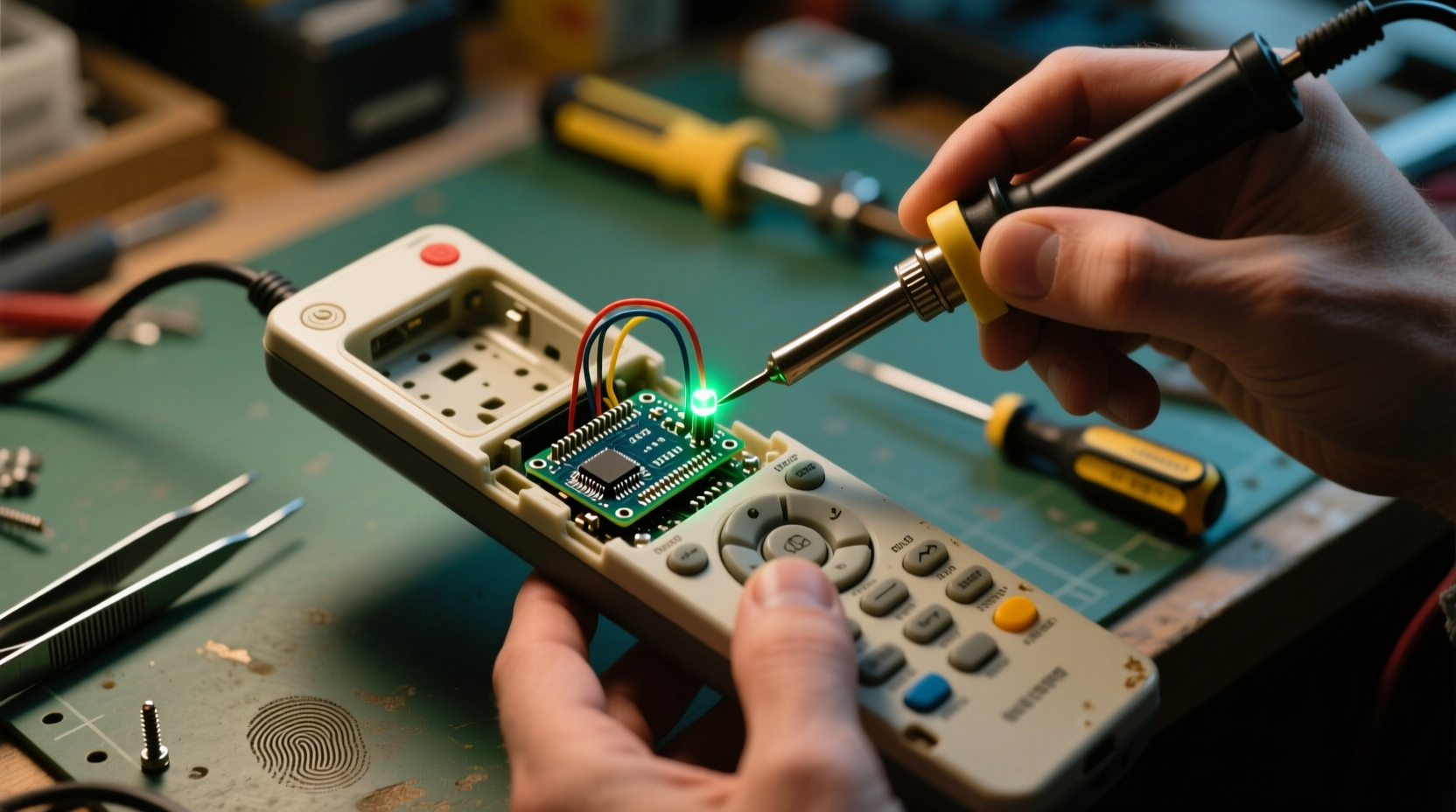 hack a universal remote to control your lights