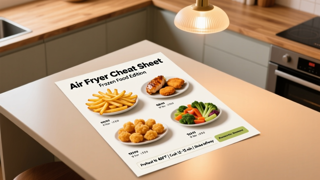 Air Fryer Cheat Sheet for Frozen Food (Free Printable!)