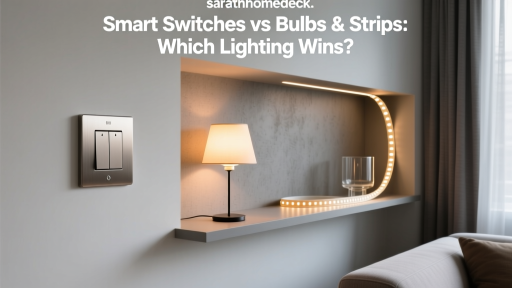 Smart Switches vs Bulbs vs Strips: Which Lighting Wins?