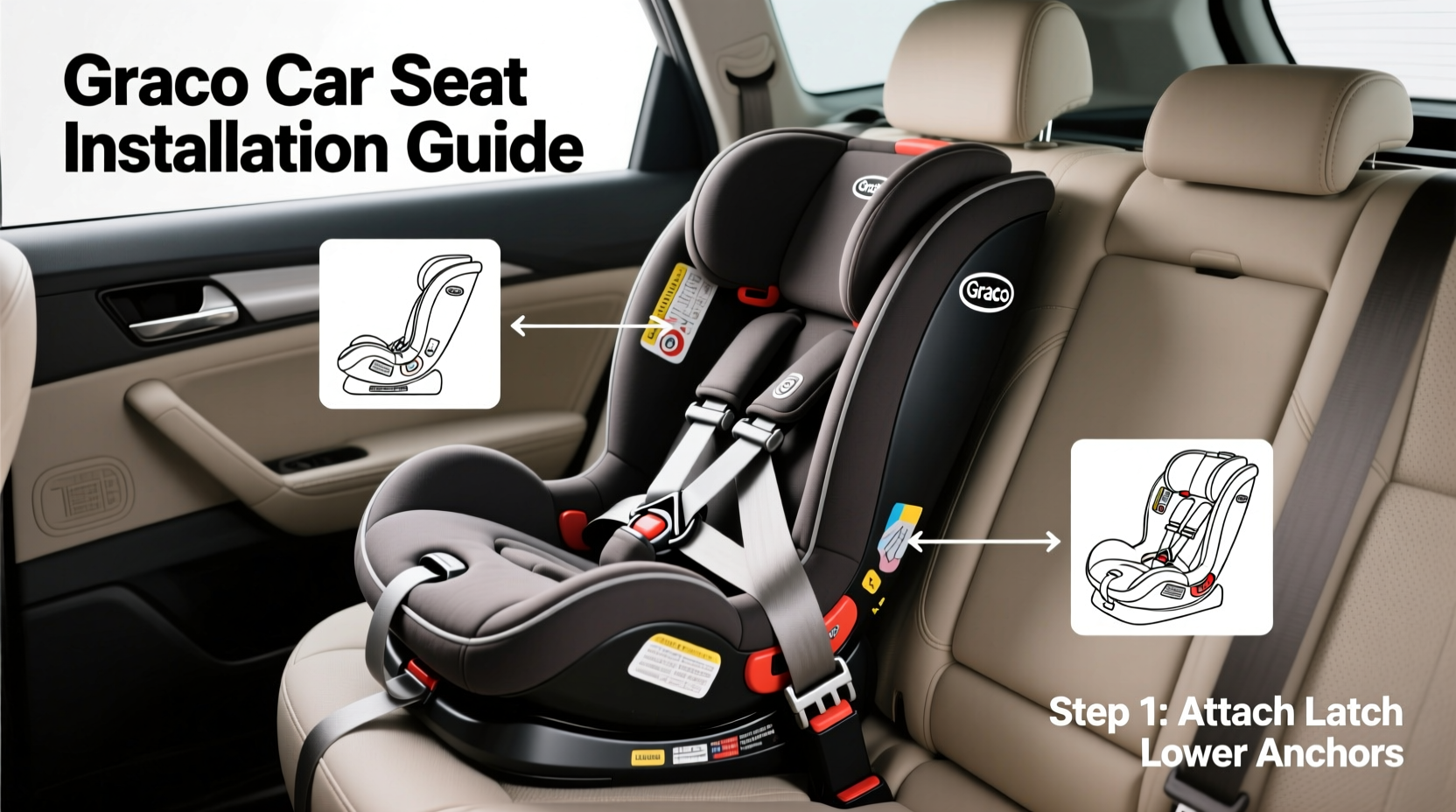how to put graco car seat in car