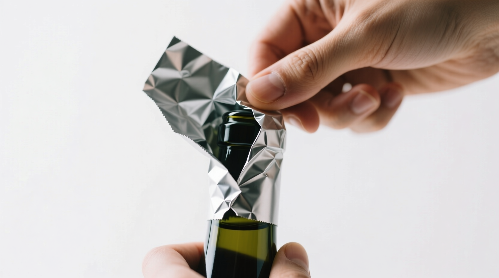 easily remove wine bottle foil wrappers by twisting and